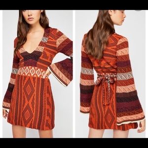 Free people patchwork sweater dress. Fall ready
